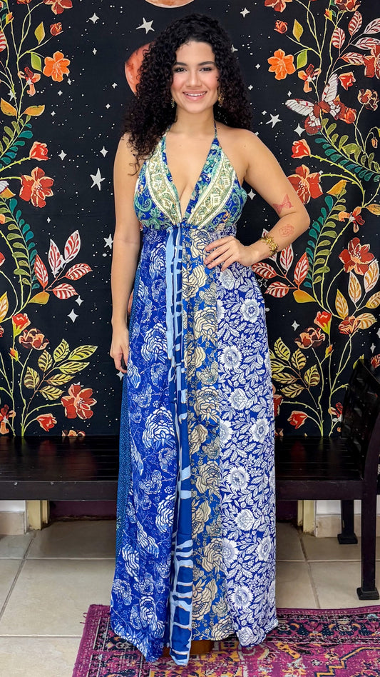 Boho Back Patchwork Dress