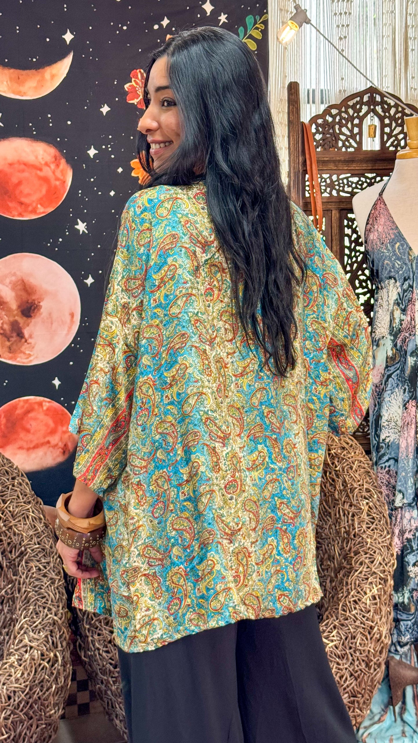Boho Short Kimono