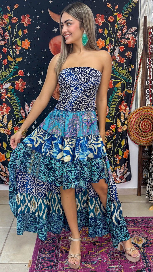 Akila Patchwork Dress