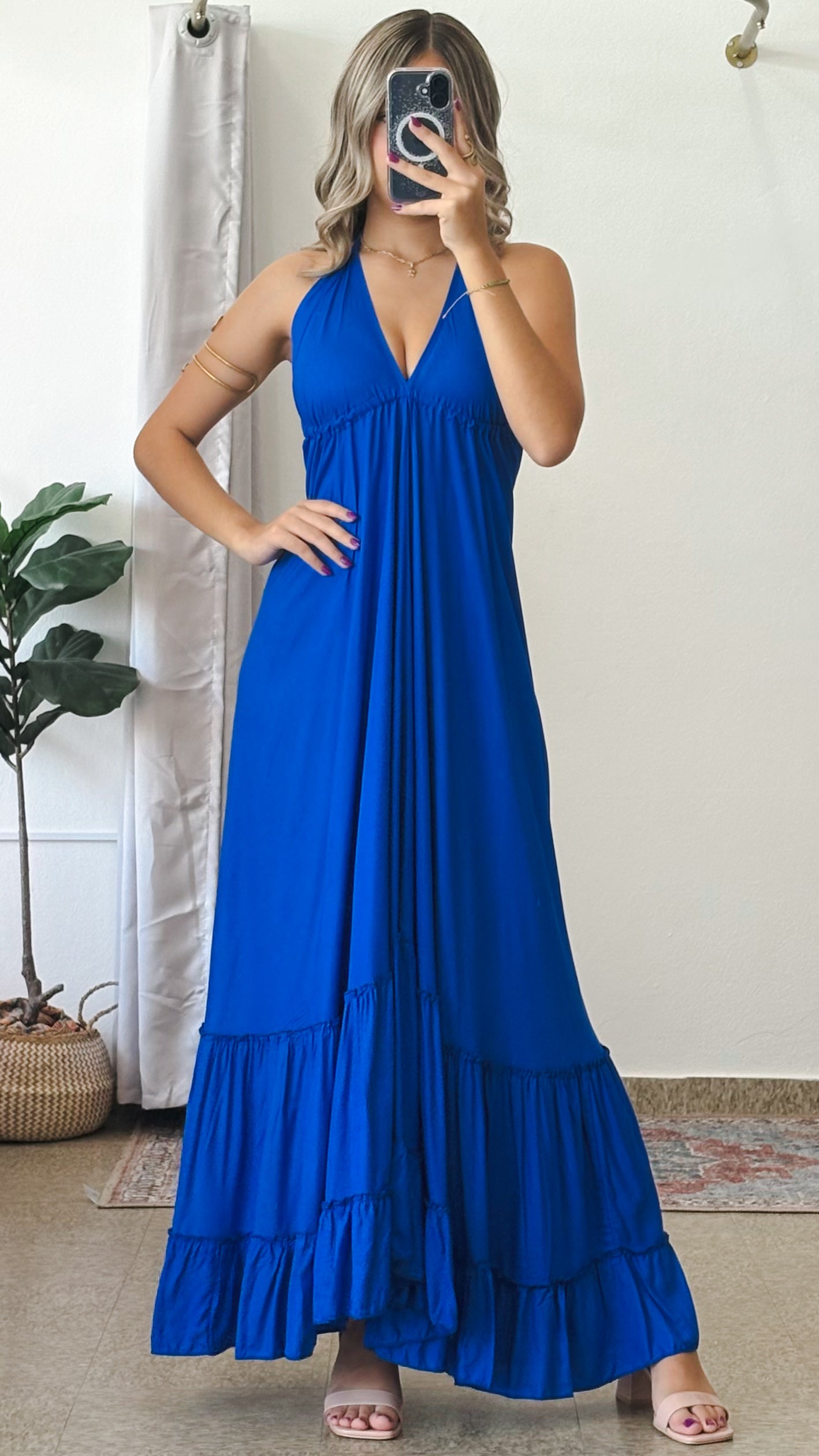 Bohemian Dress-Royal