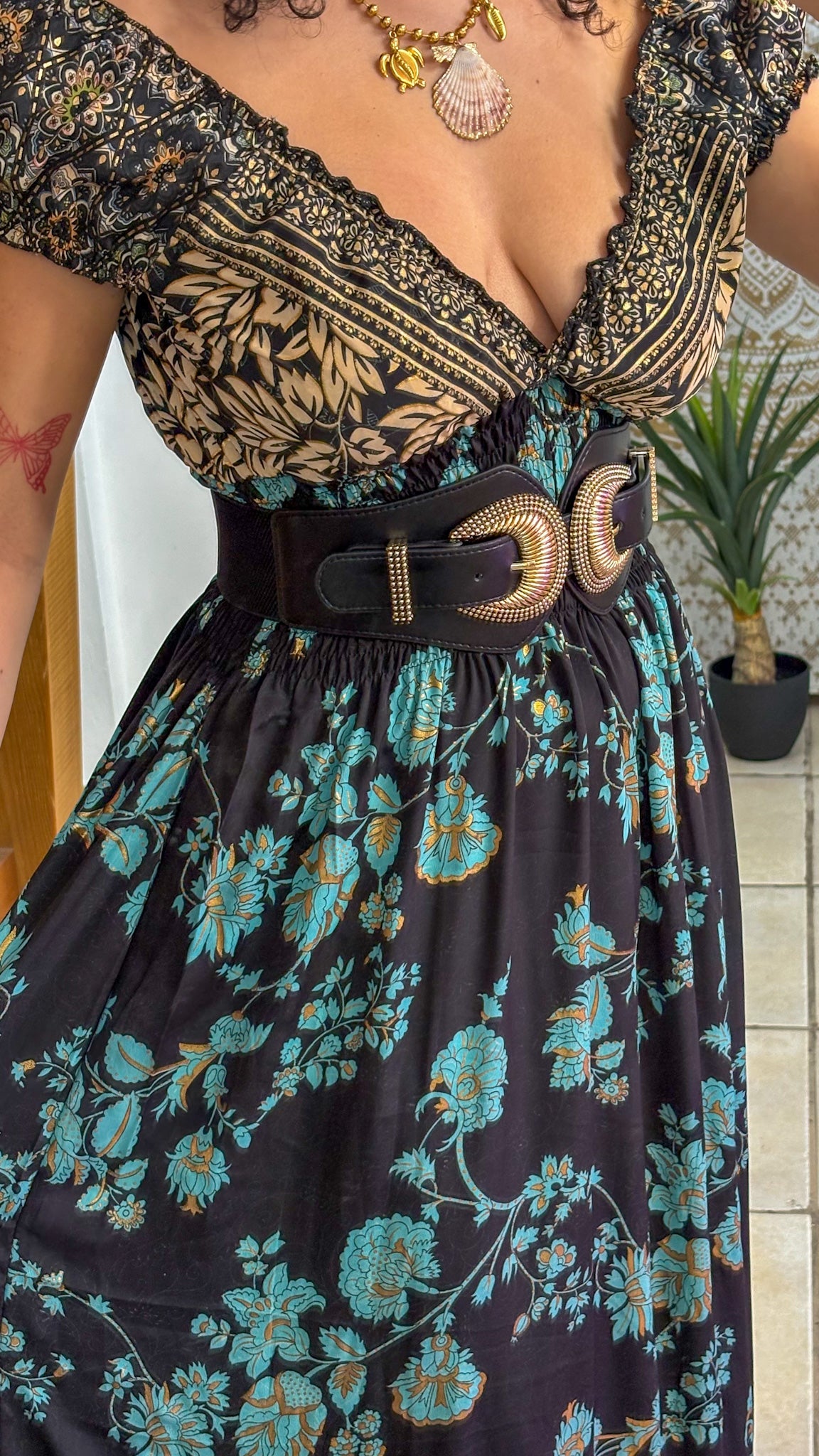 Peasant Patchwork Dress