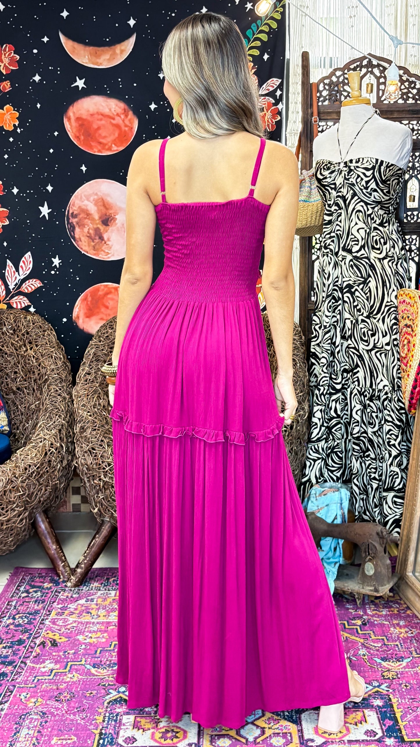 Taro Maxi Dress-Pink