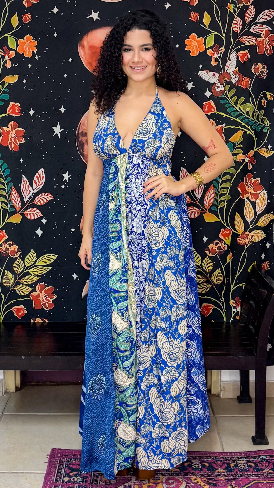 Boho Back Patchwork Dress