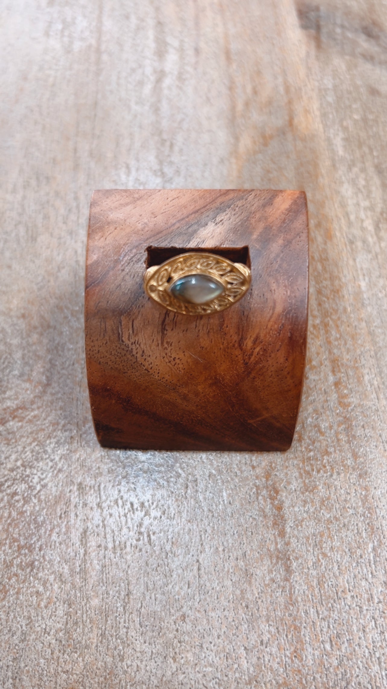 Stone Brass Ring #7