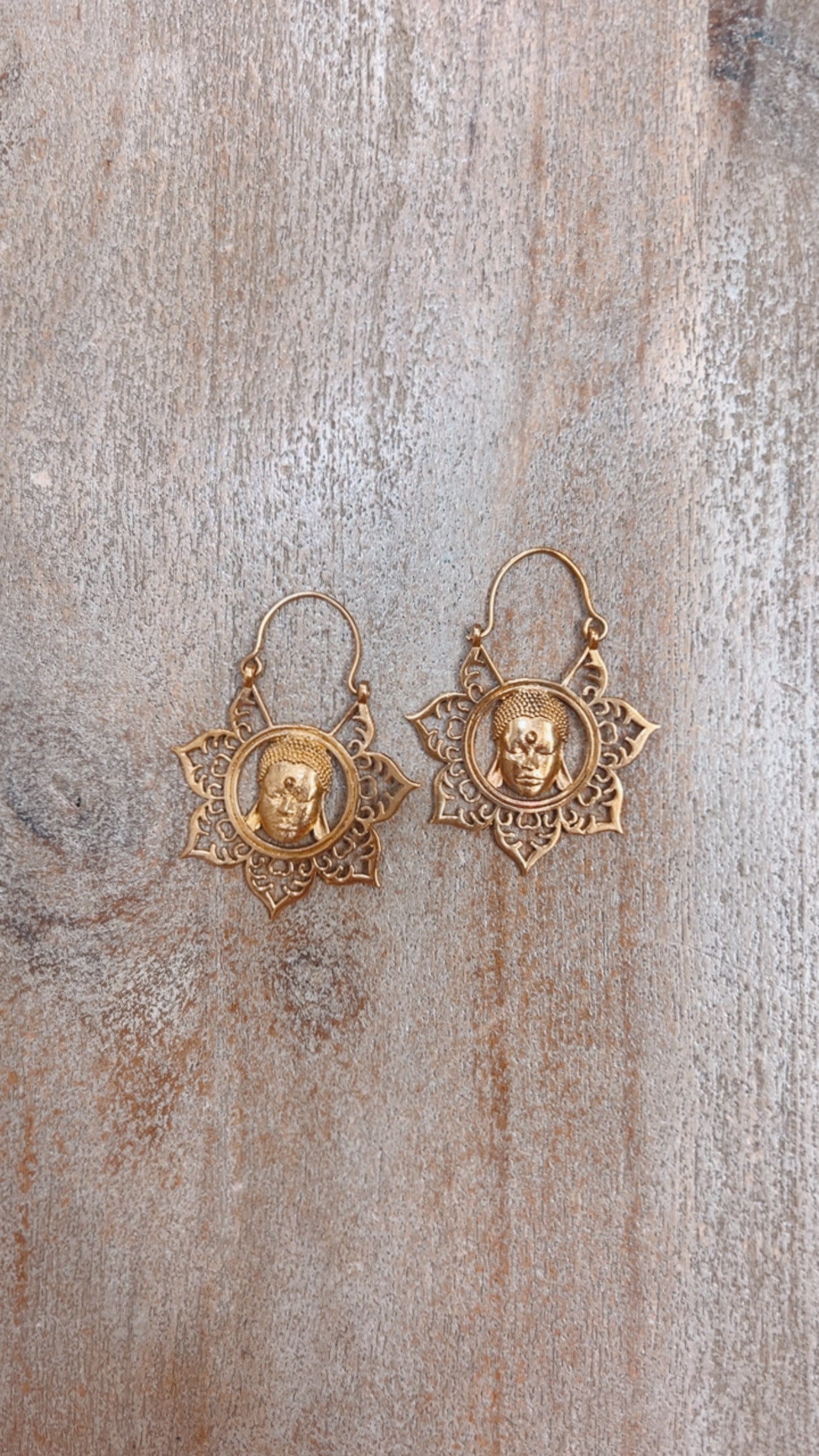 Buda Brass Earrings