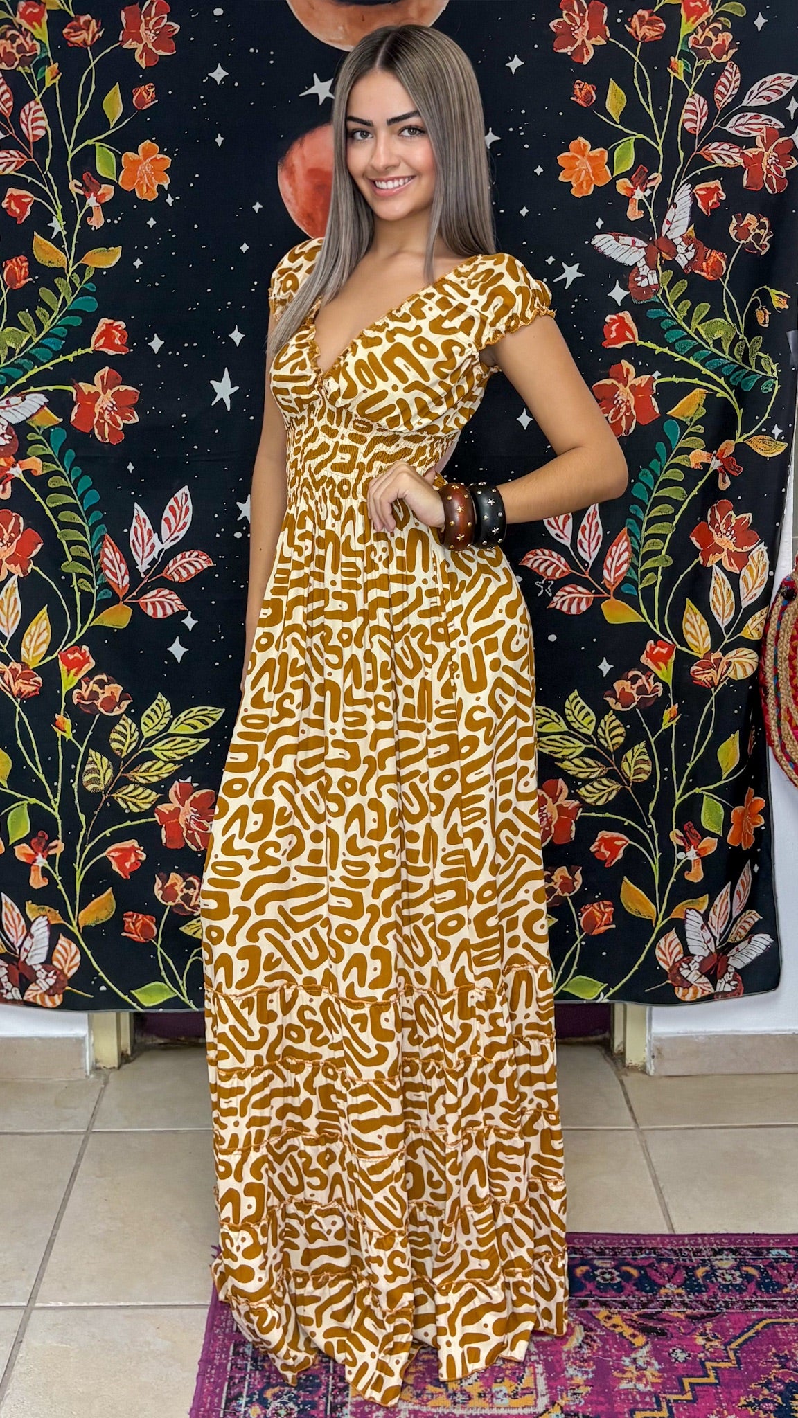 Peasant Maxi Dress