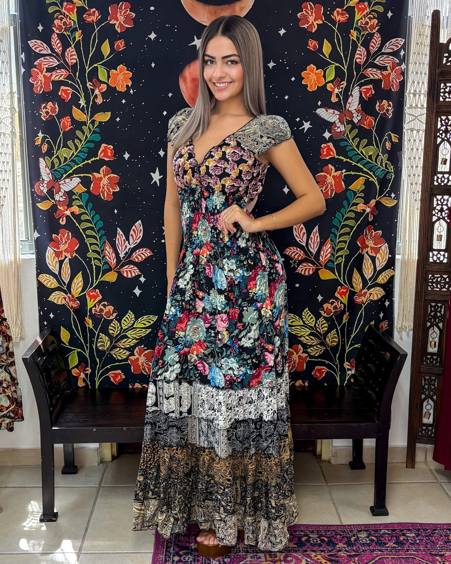 Peasant Patchwork Dress