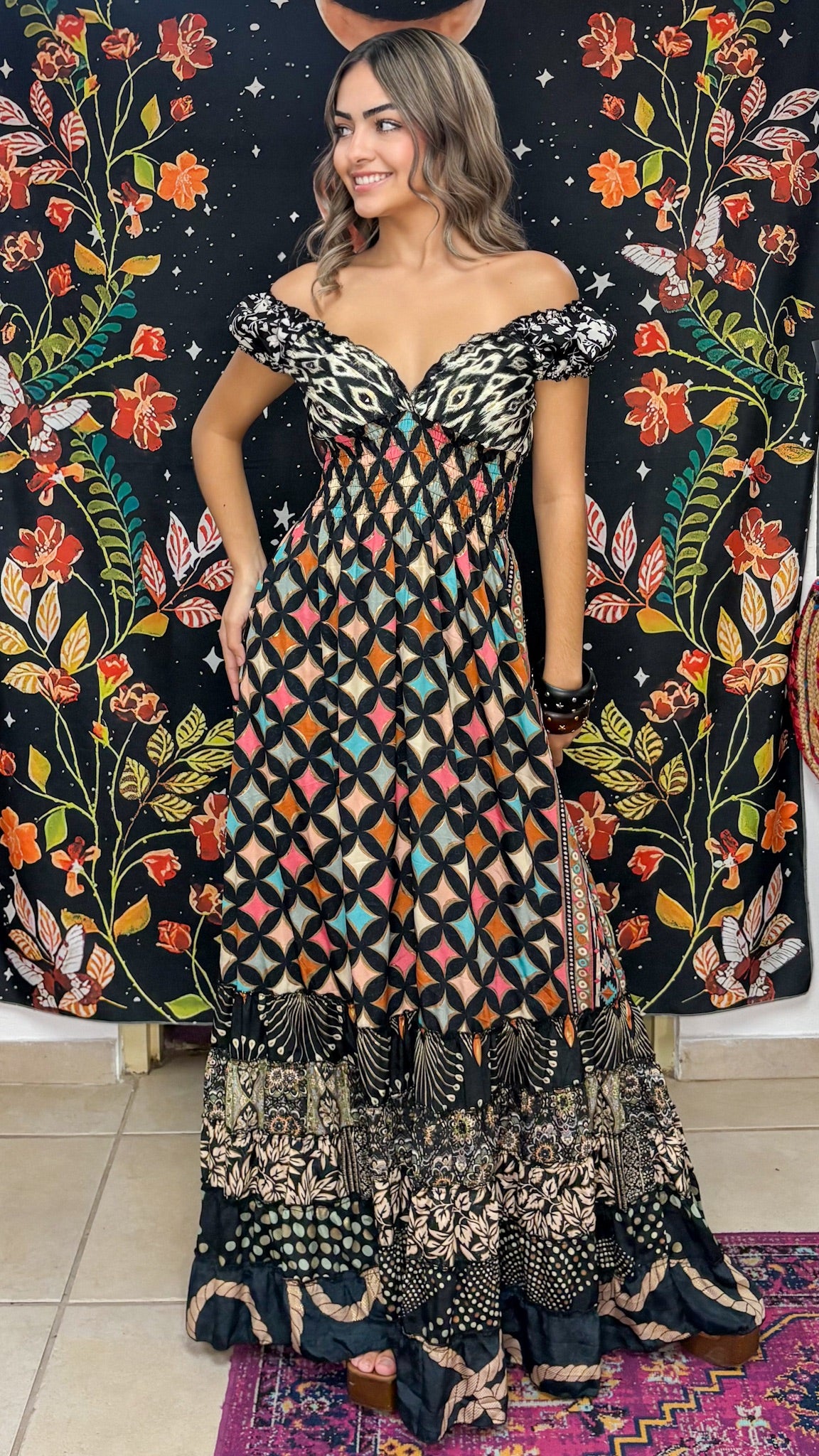Peasant Patchwork Dress