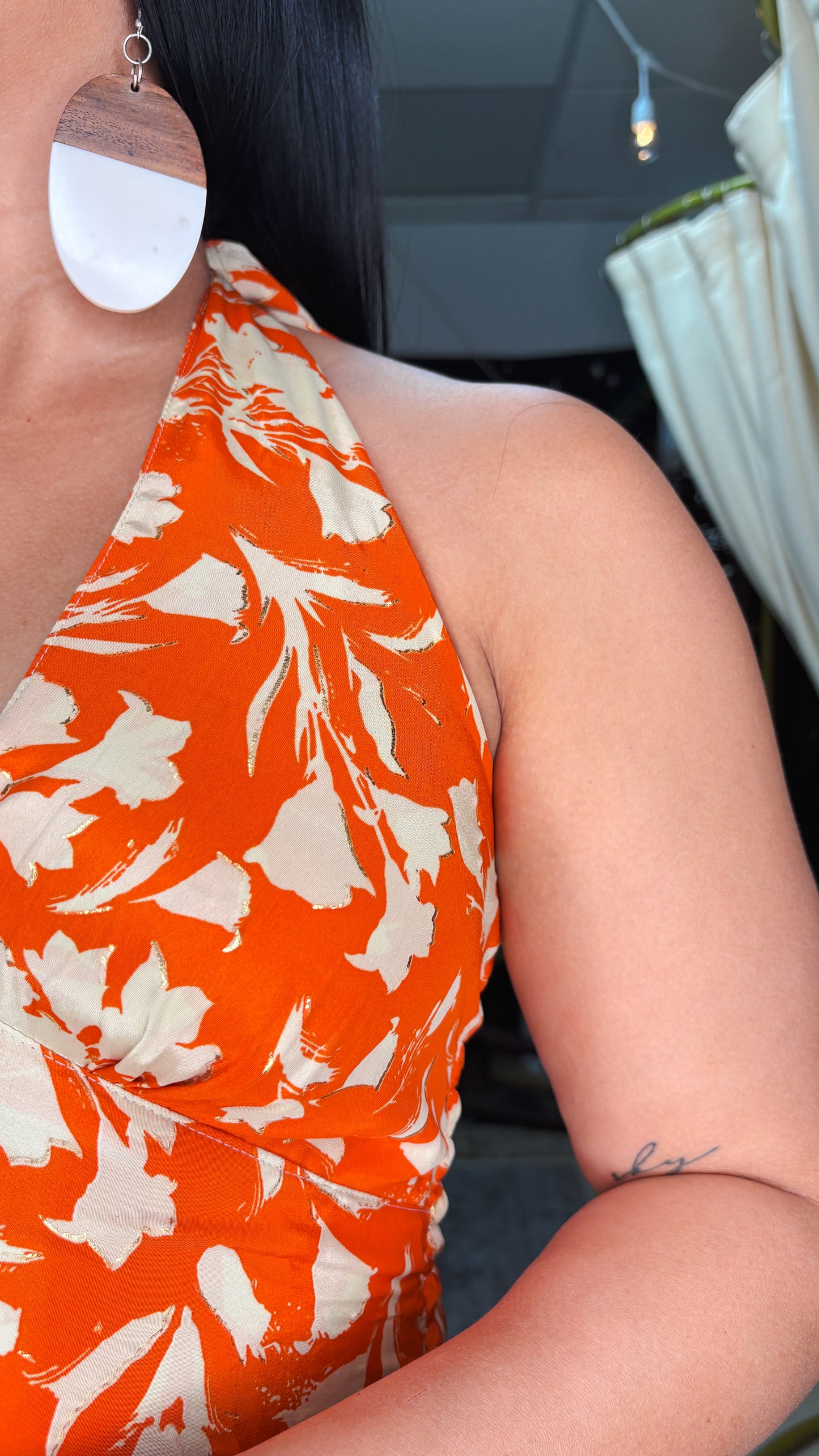 Adela Maxi Dress-Orange