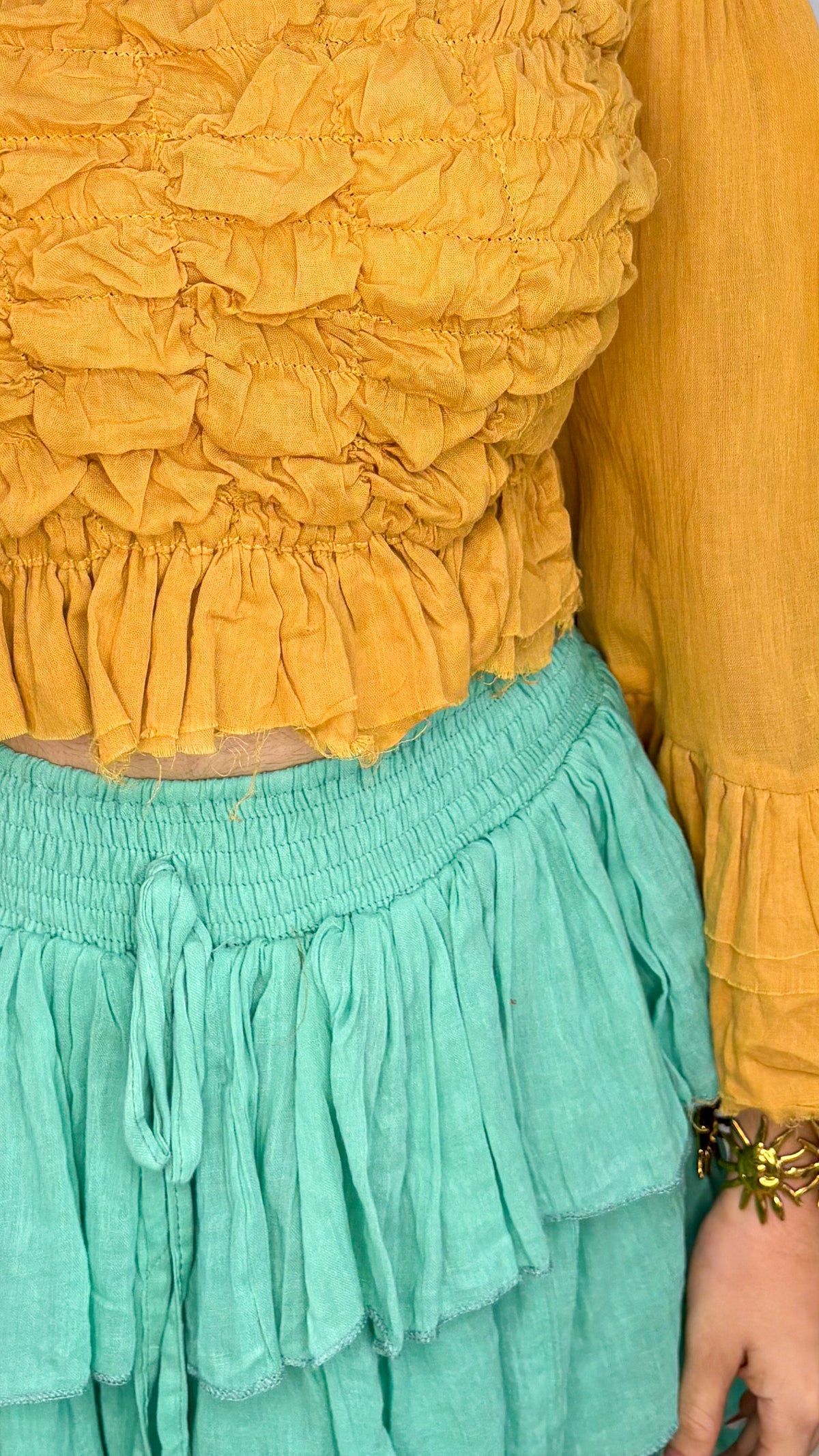 Julia Skirt- Light Sage Green