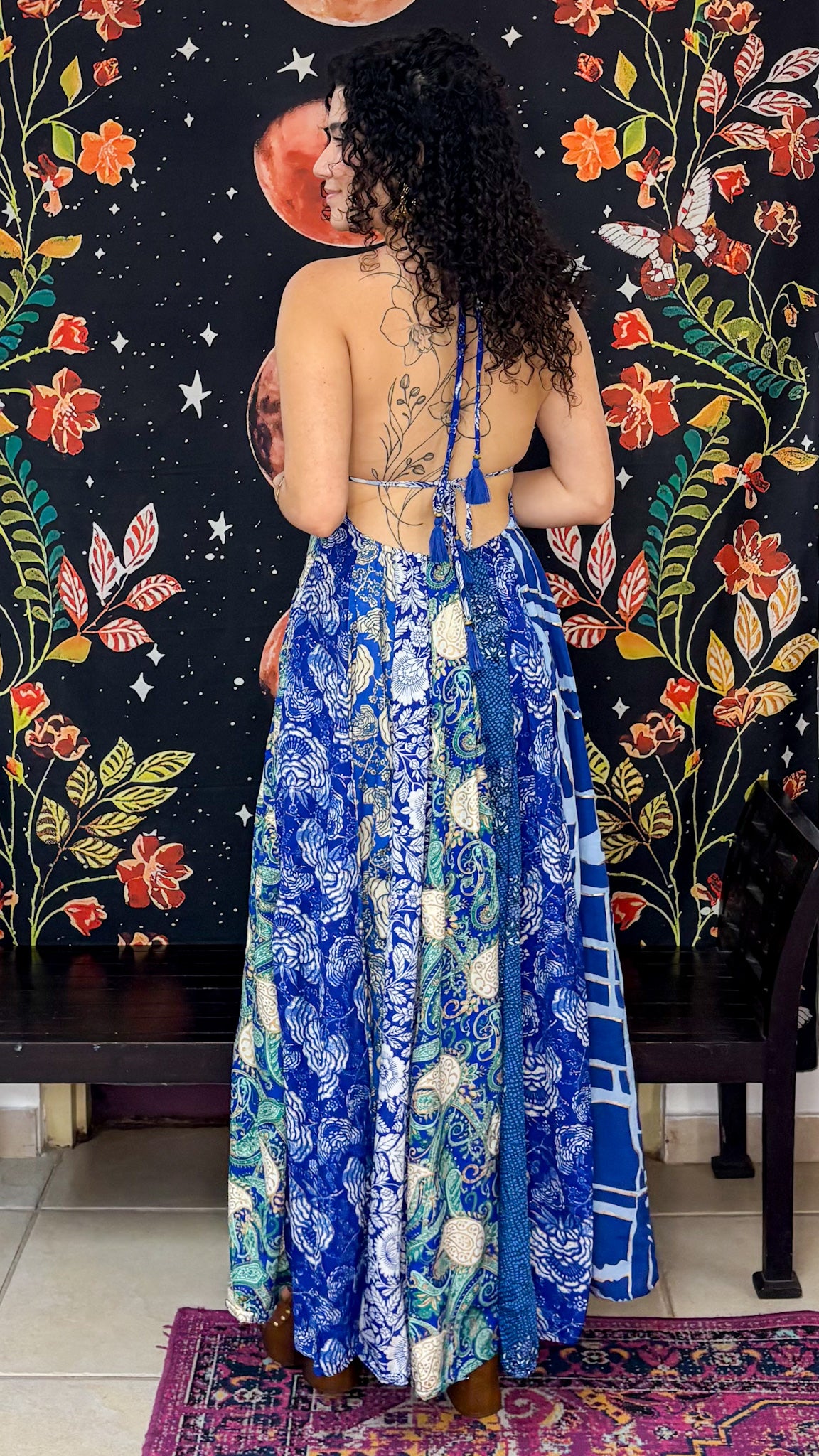 Boho Back Patchwork Dress