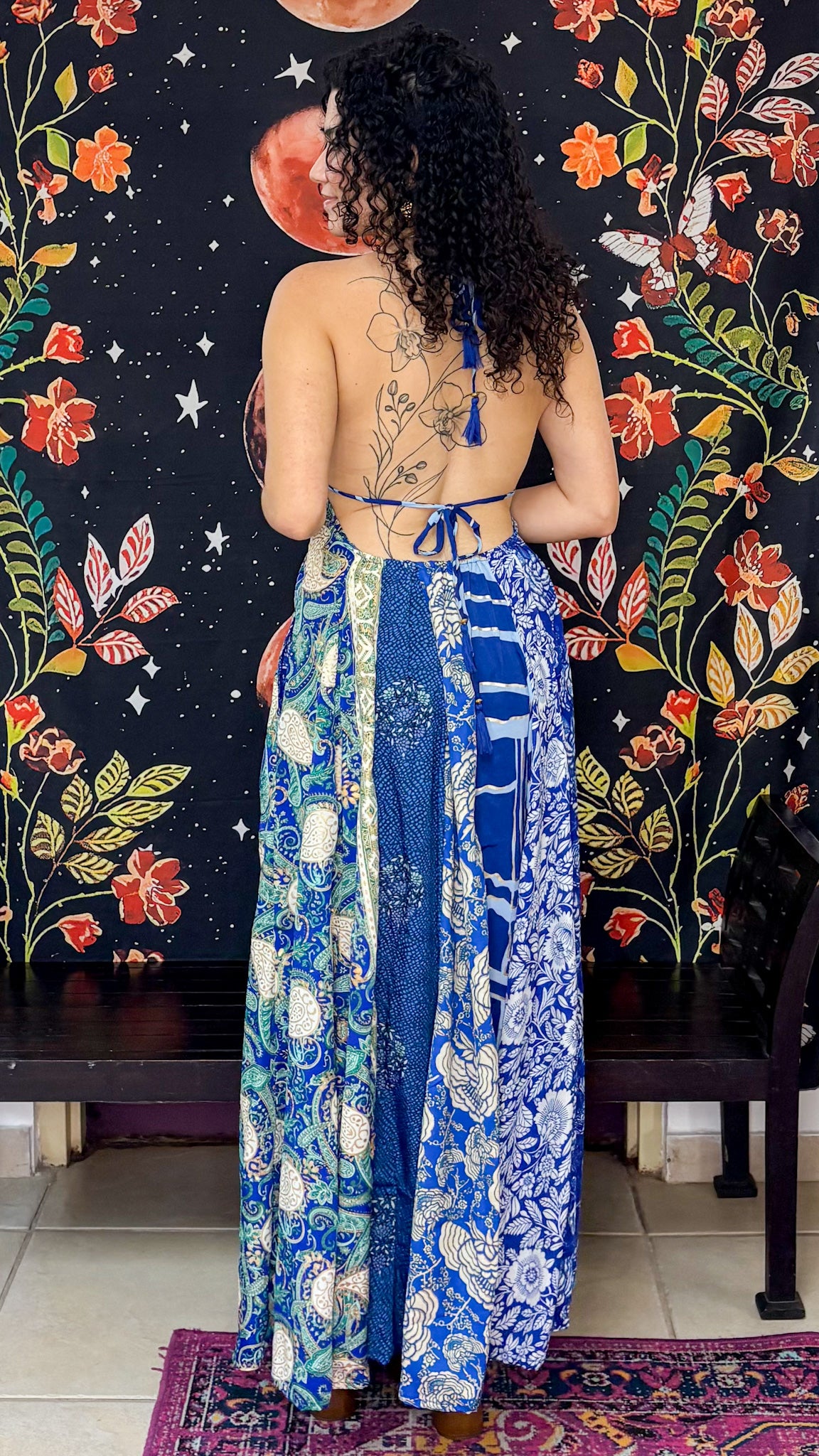 Boho Back Patchwork Dress