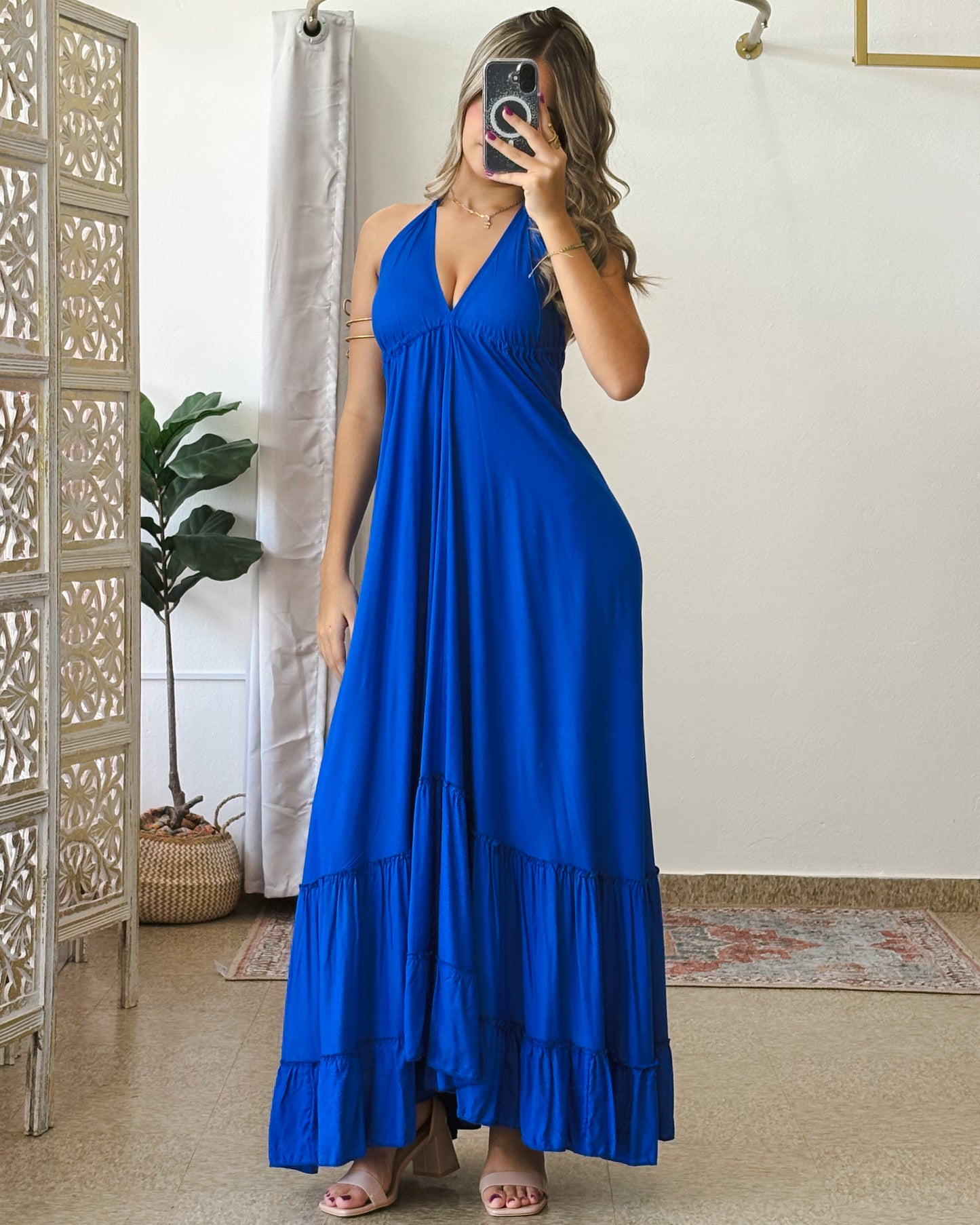 Bohemian Dress-Royal