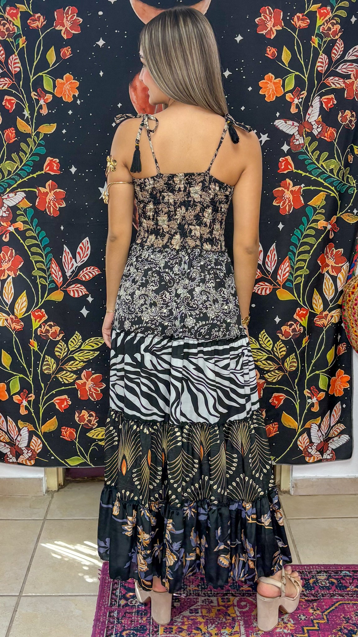 Bella Patchwork Maxi Dress