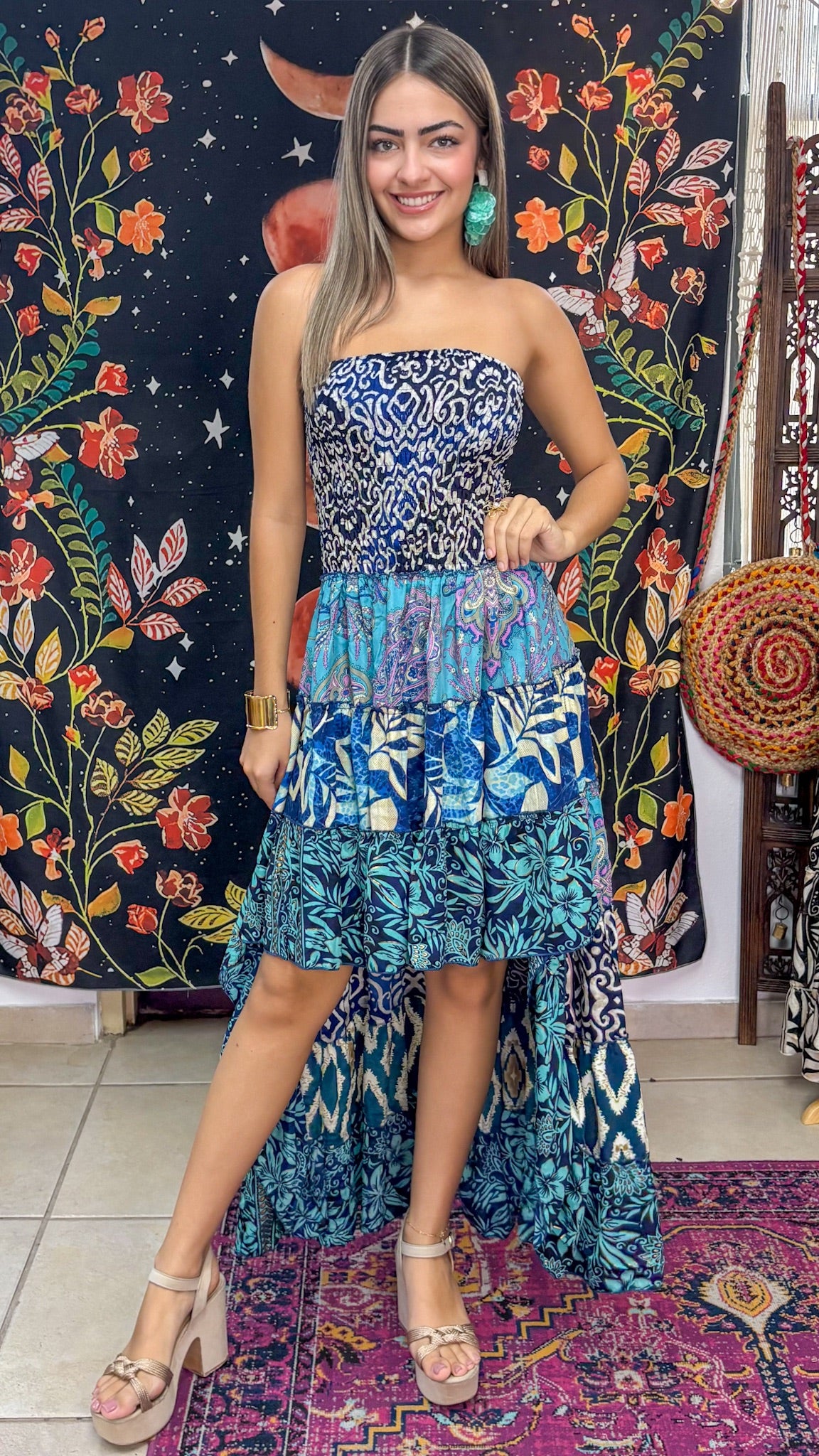 Akila Patchwork Dress