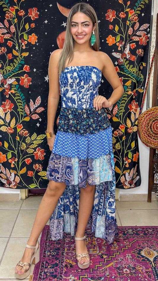 Akila Patchwork Dress