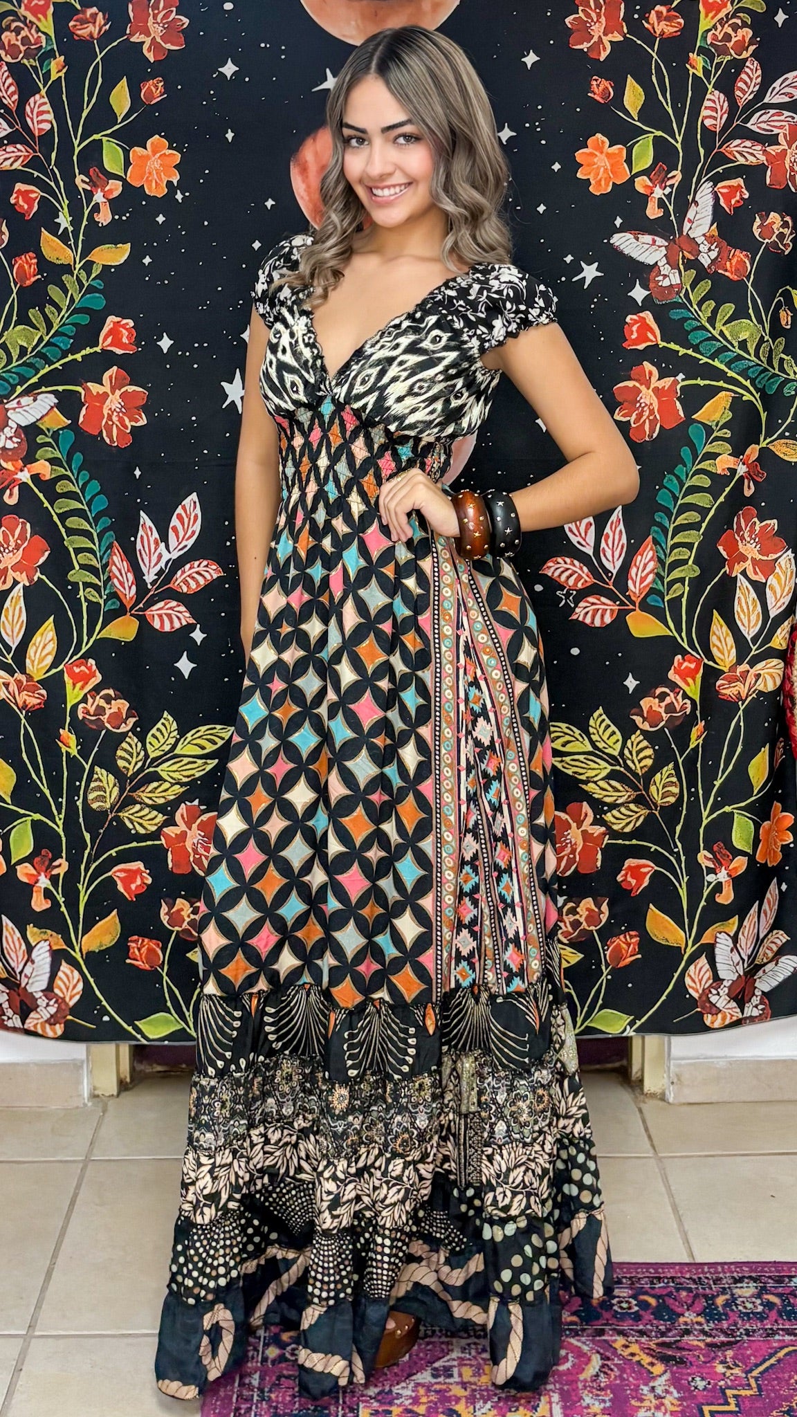 Peasant Patchwork Dress