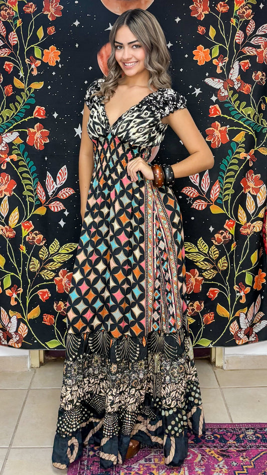 Peasant Patchwork Dress