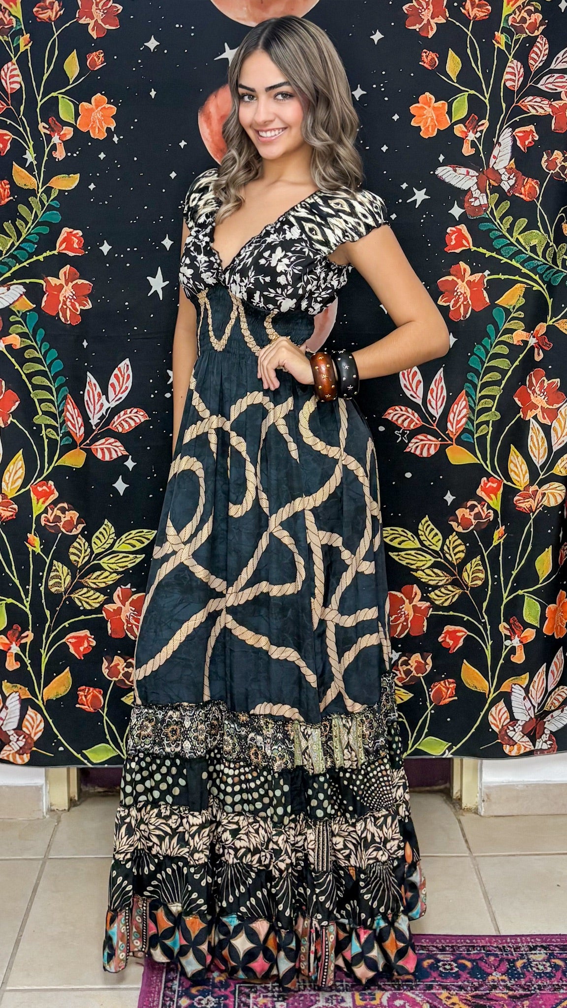 Peasant Patchwork Dress