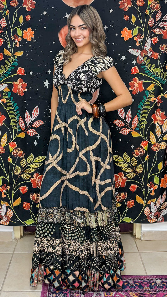 Peasant Patchwork Dress