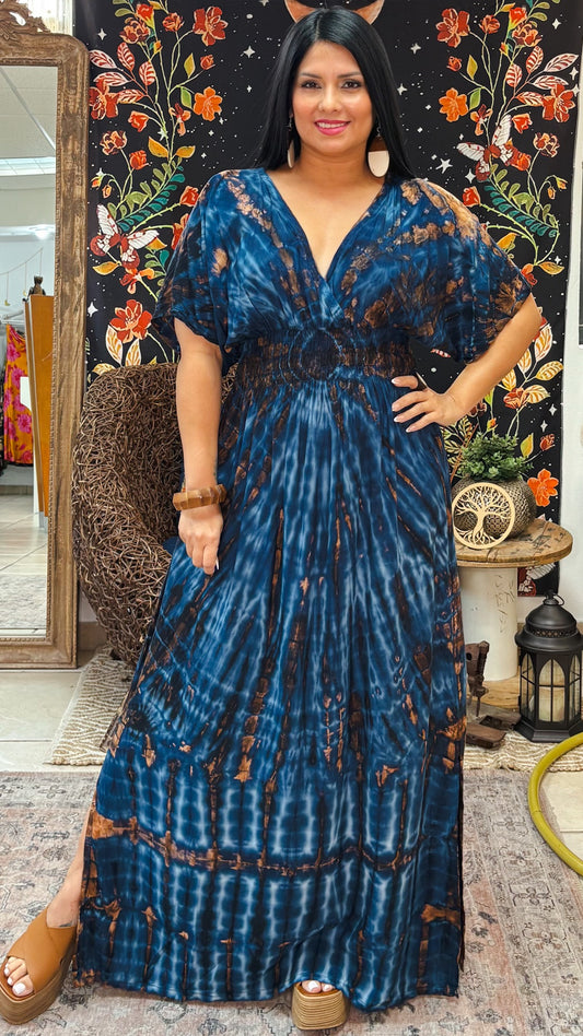Amari Maxi Dress-Navy