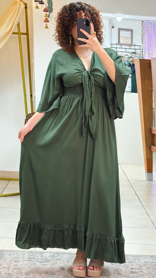 Nomad Maxi  Dress-Olive
