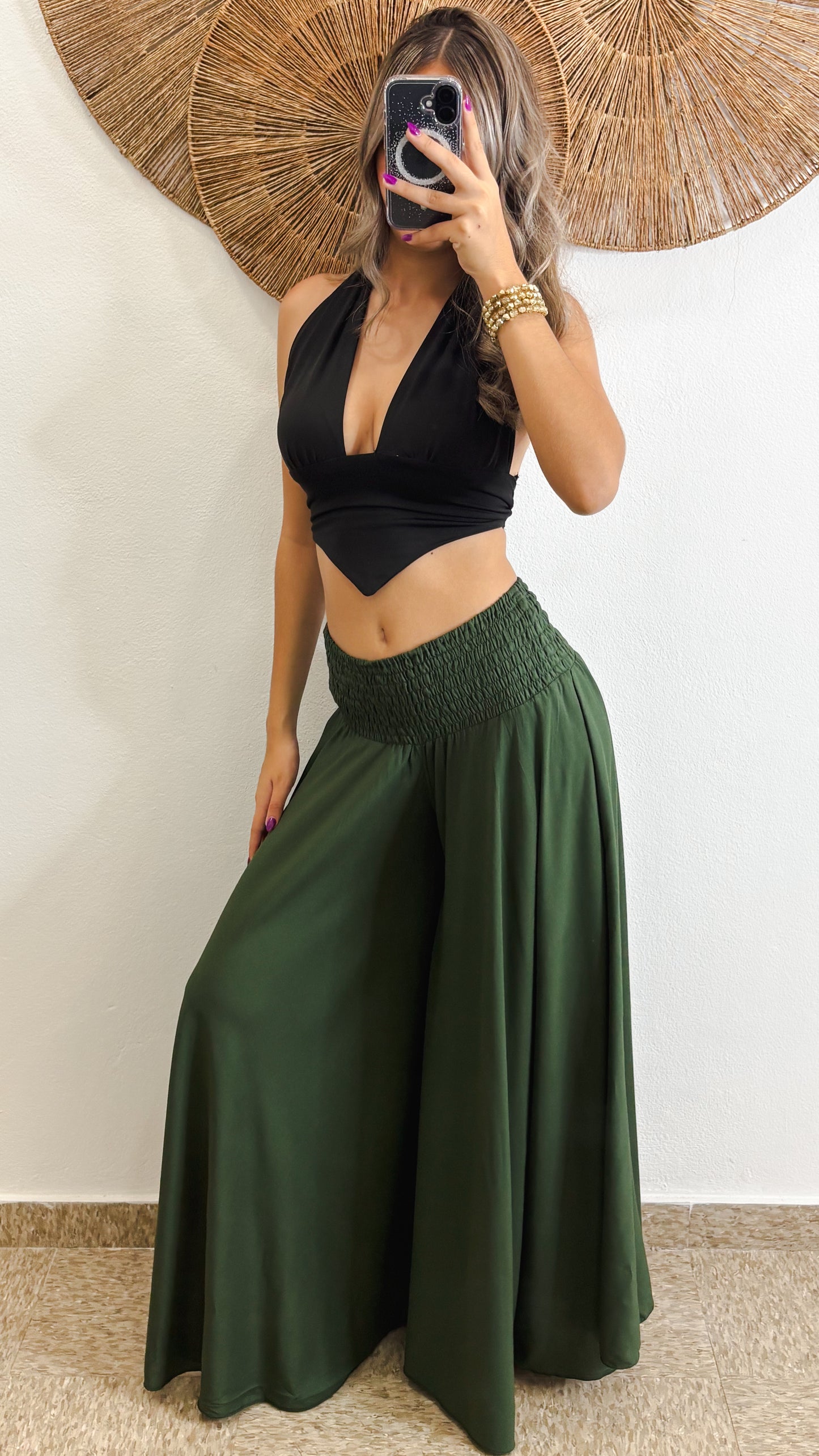 Tamaya Pant Solid -Olive
