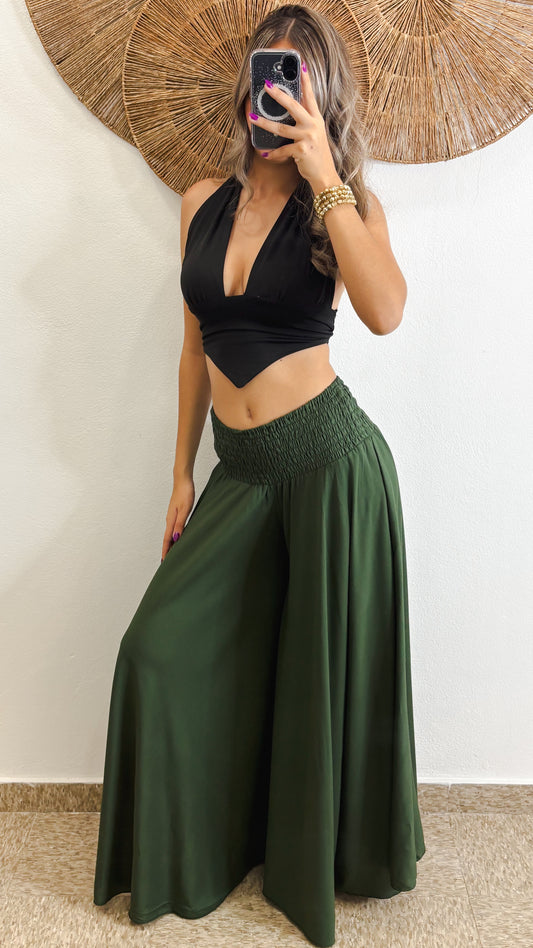 Tamaya Pant Solid -Olive