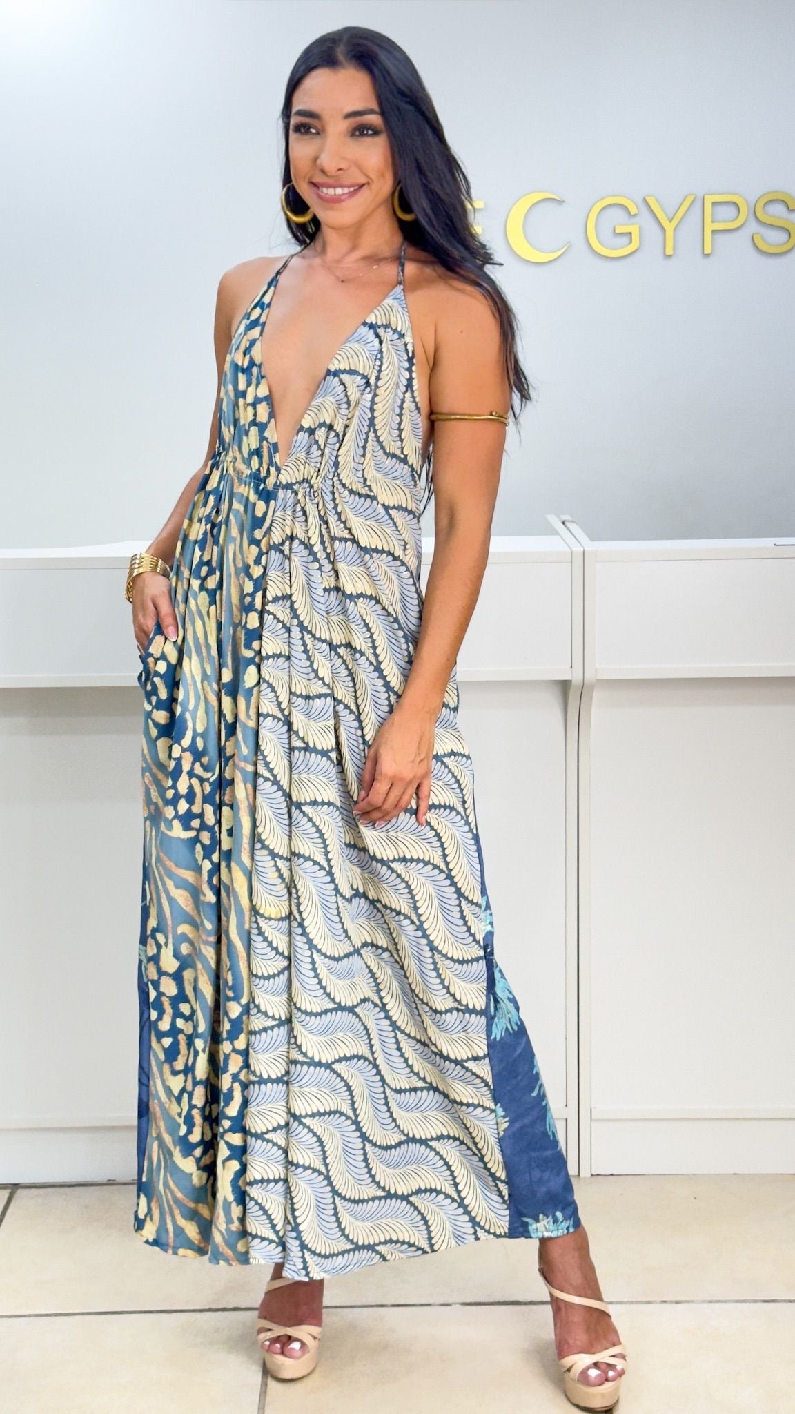 Boho Back Patchwork Dress