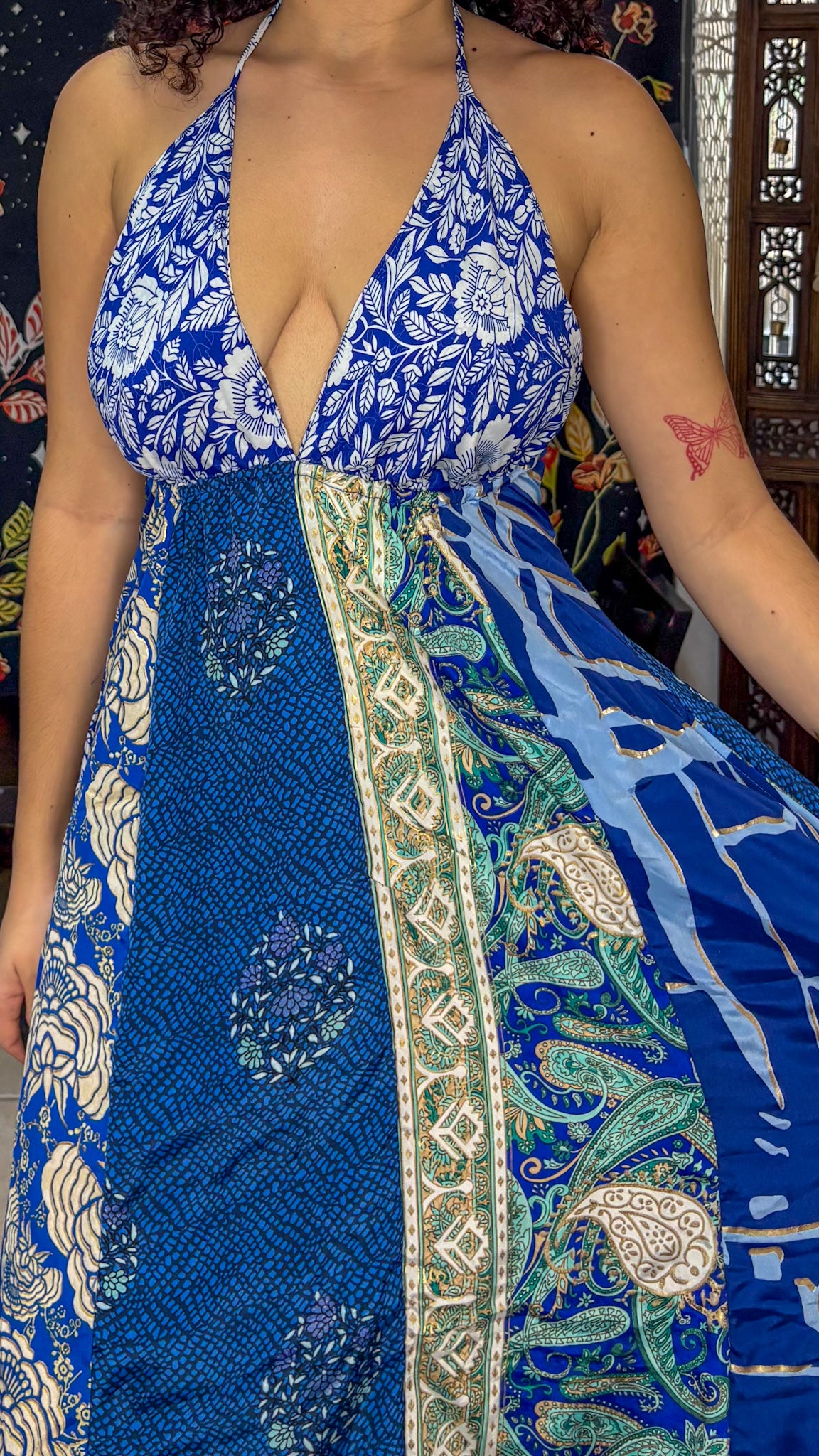 Boho Back Patchwork Dress