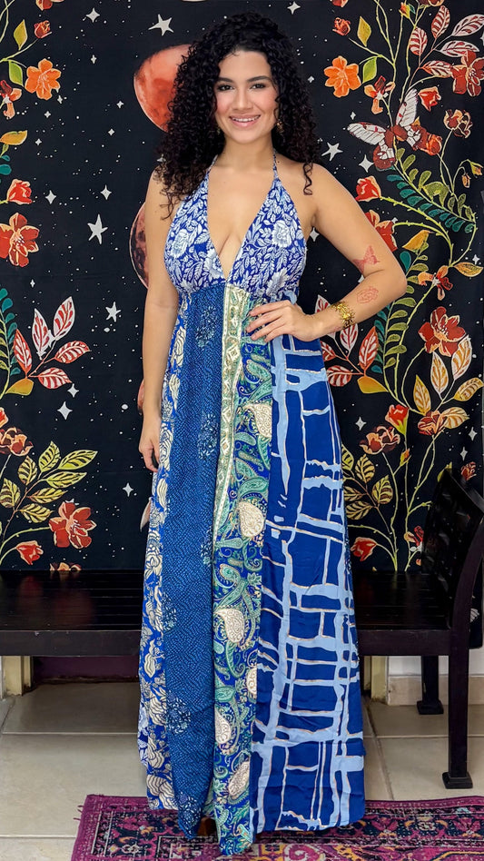 Boho Back Patchwork Dress