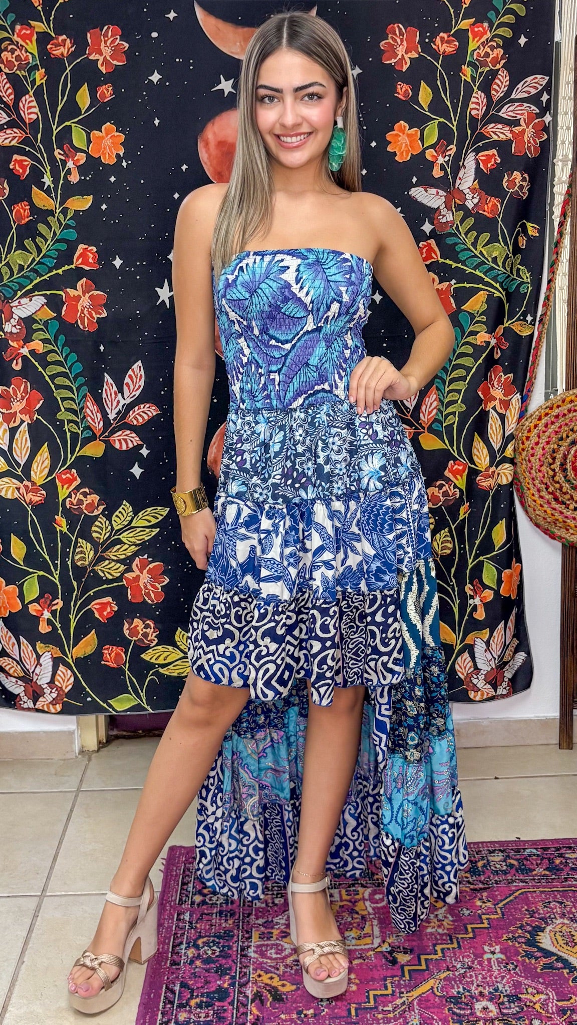 Akila Patchwork Dress