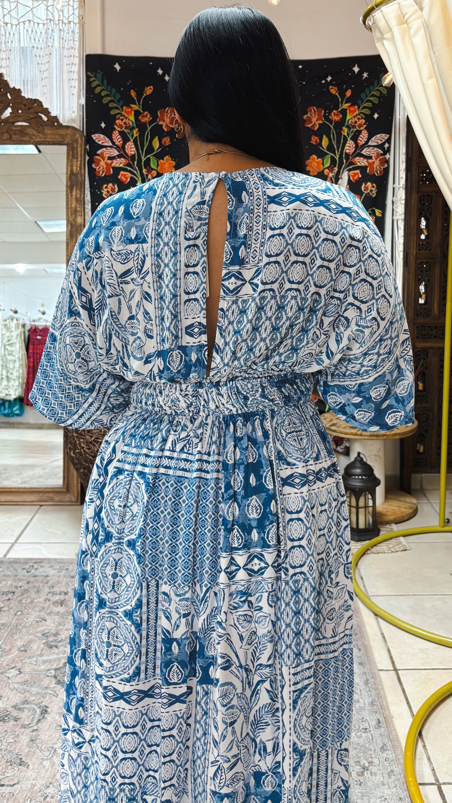 Amapola Dress-Blue