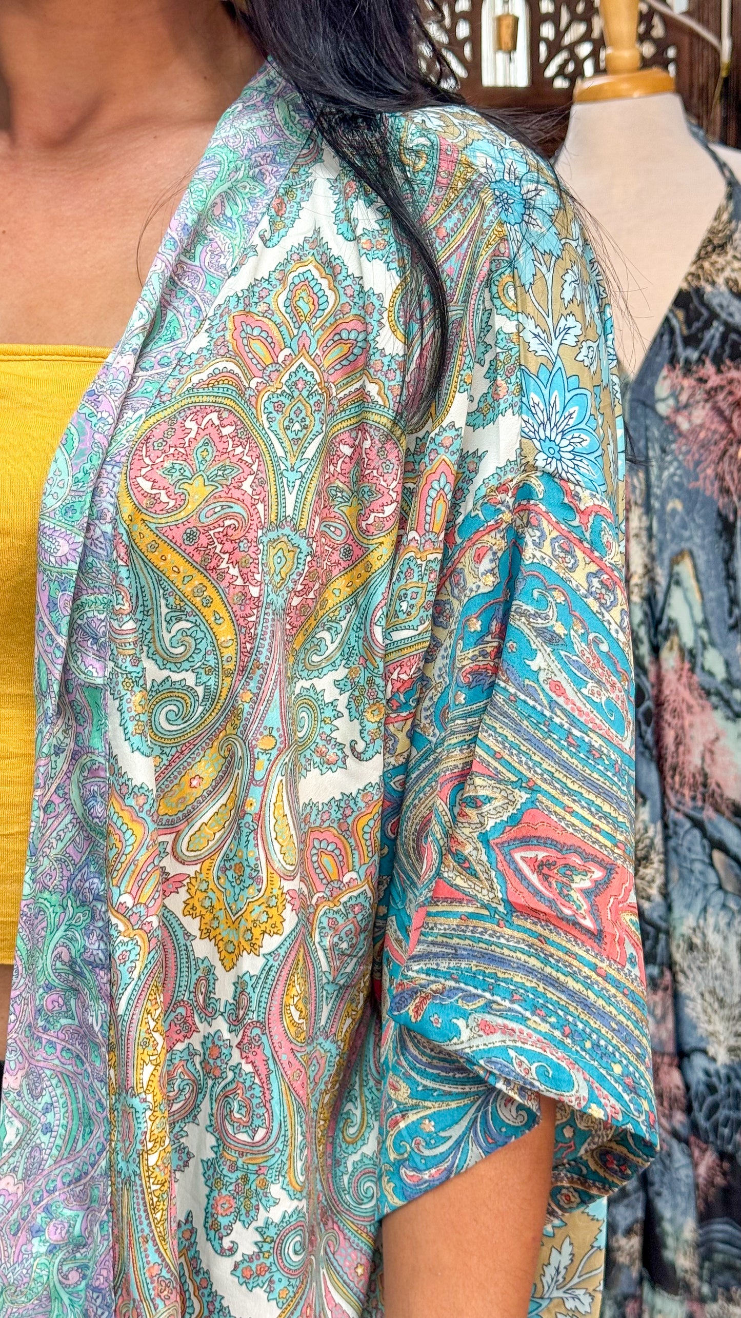 Boho Short Kimono