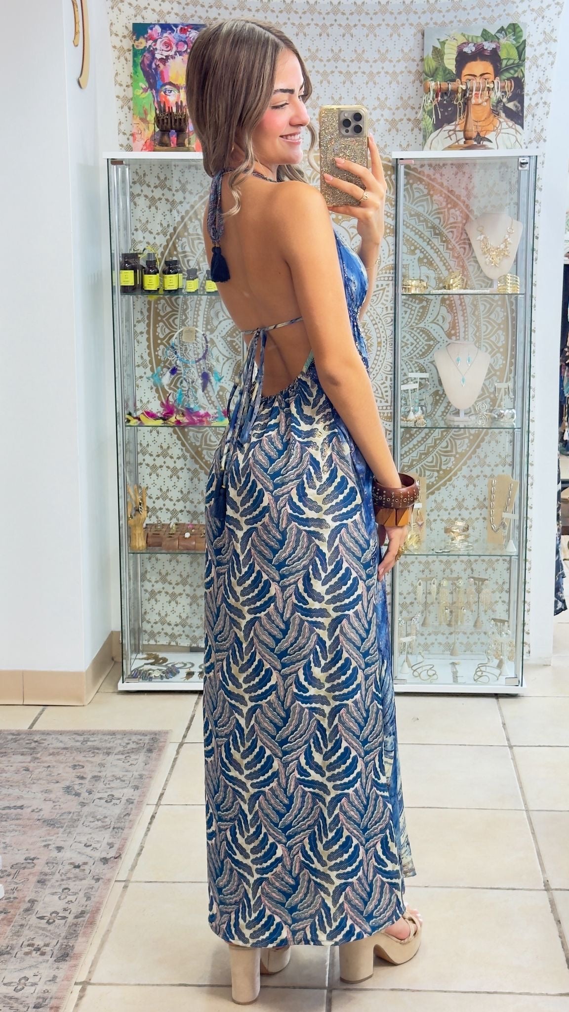 Boho Back Patchwork Dress