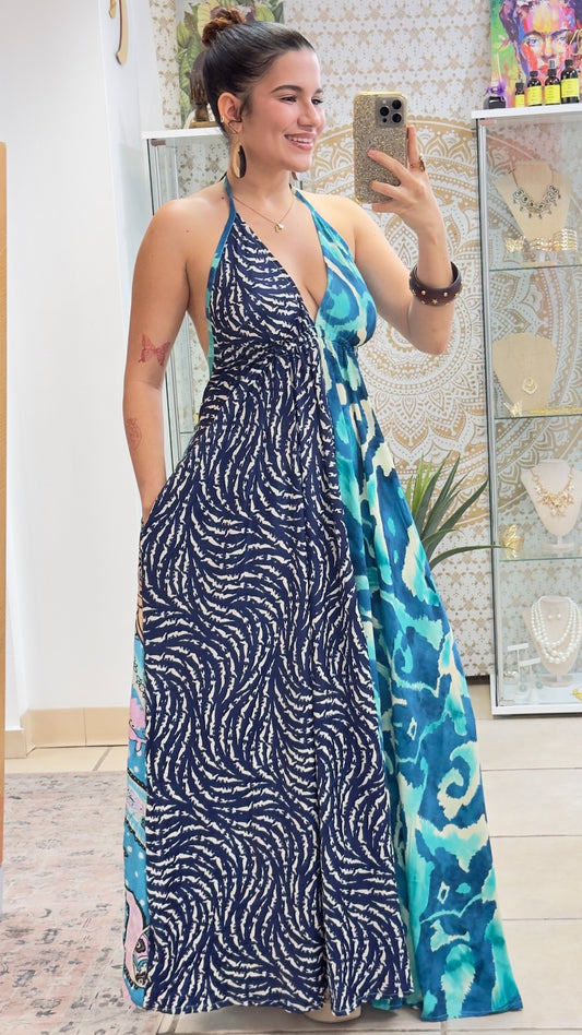 Boho Back Patchwork Dress