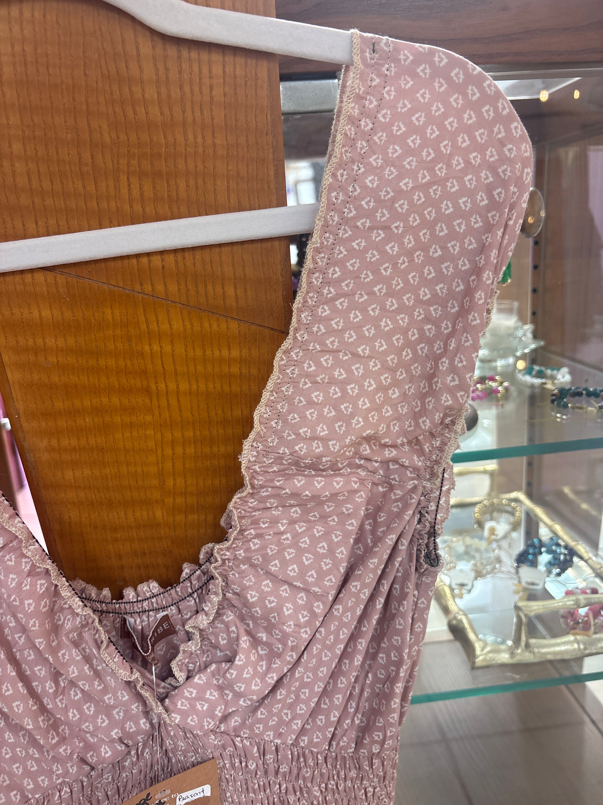 Damage Peasant Maxi Dress