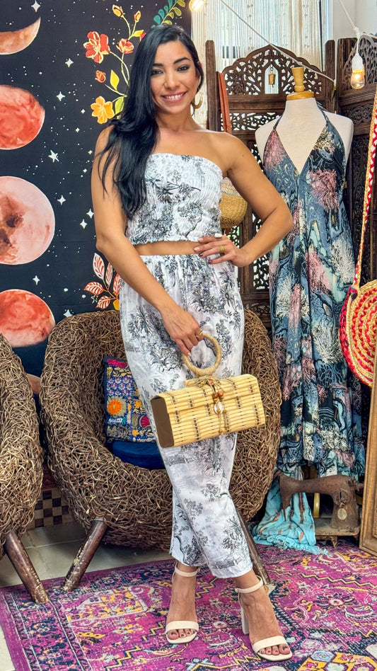 Aroah Top & Pant Set-Black