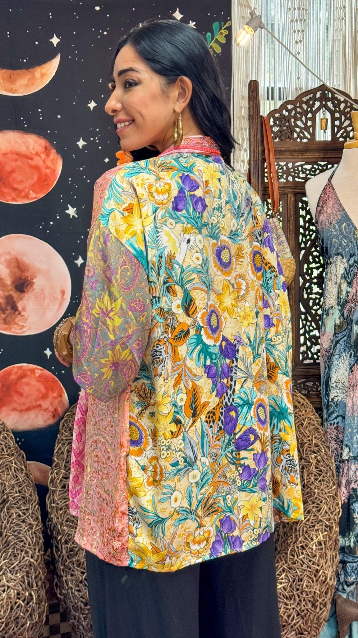 Boho Short Kimono