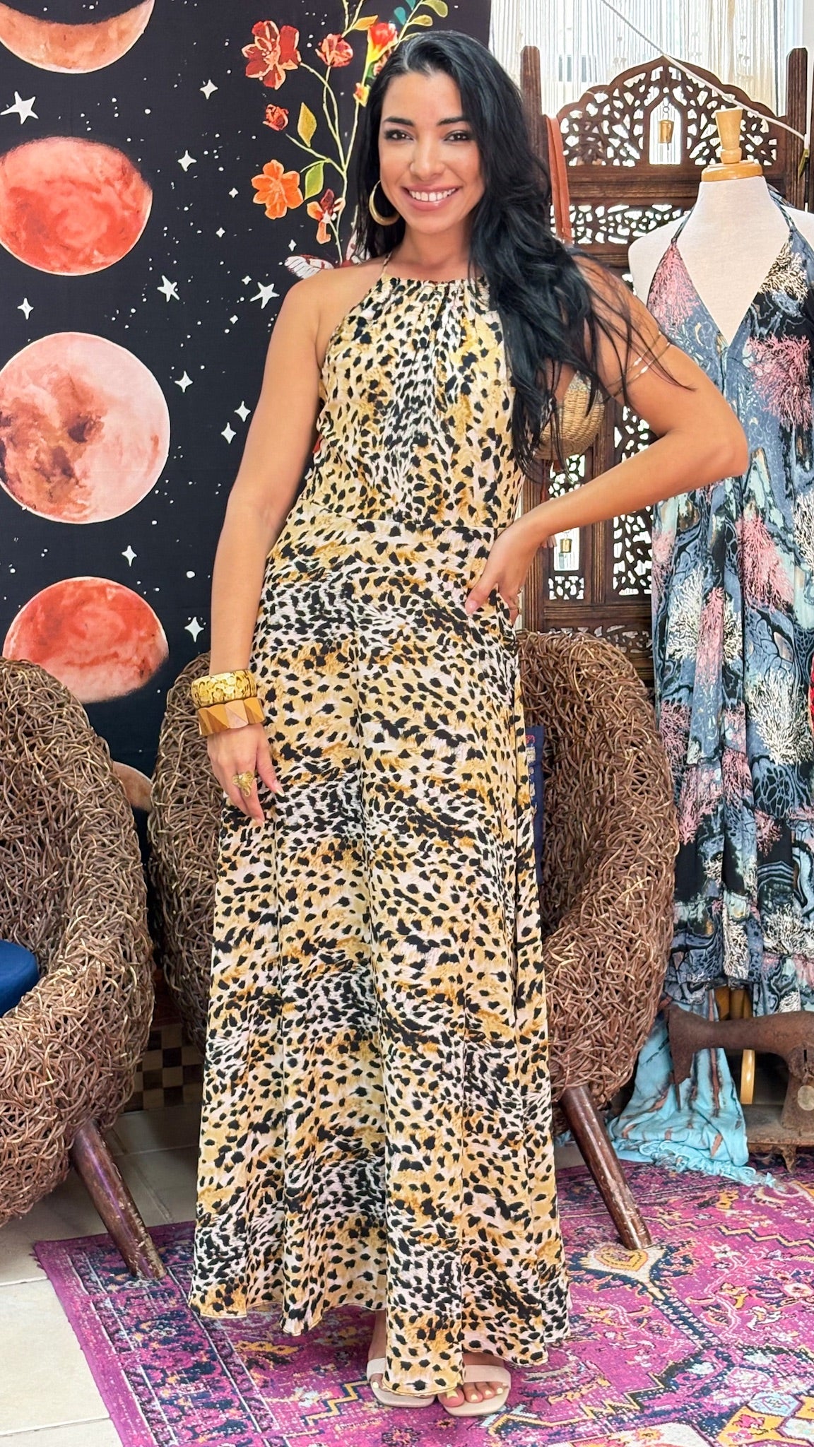 Maya Dress-Animal Print
