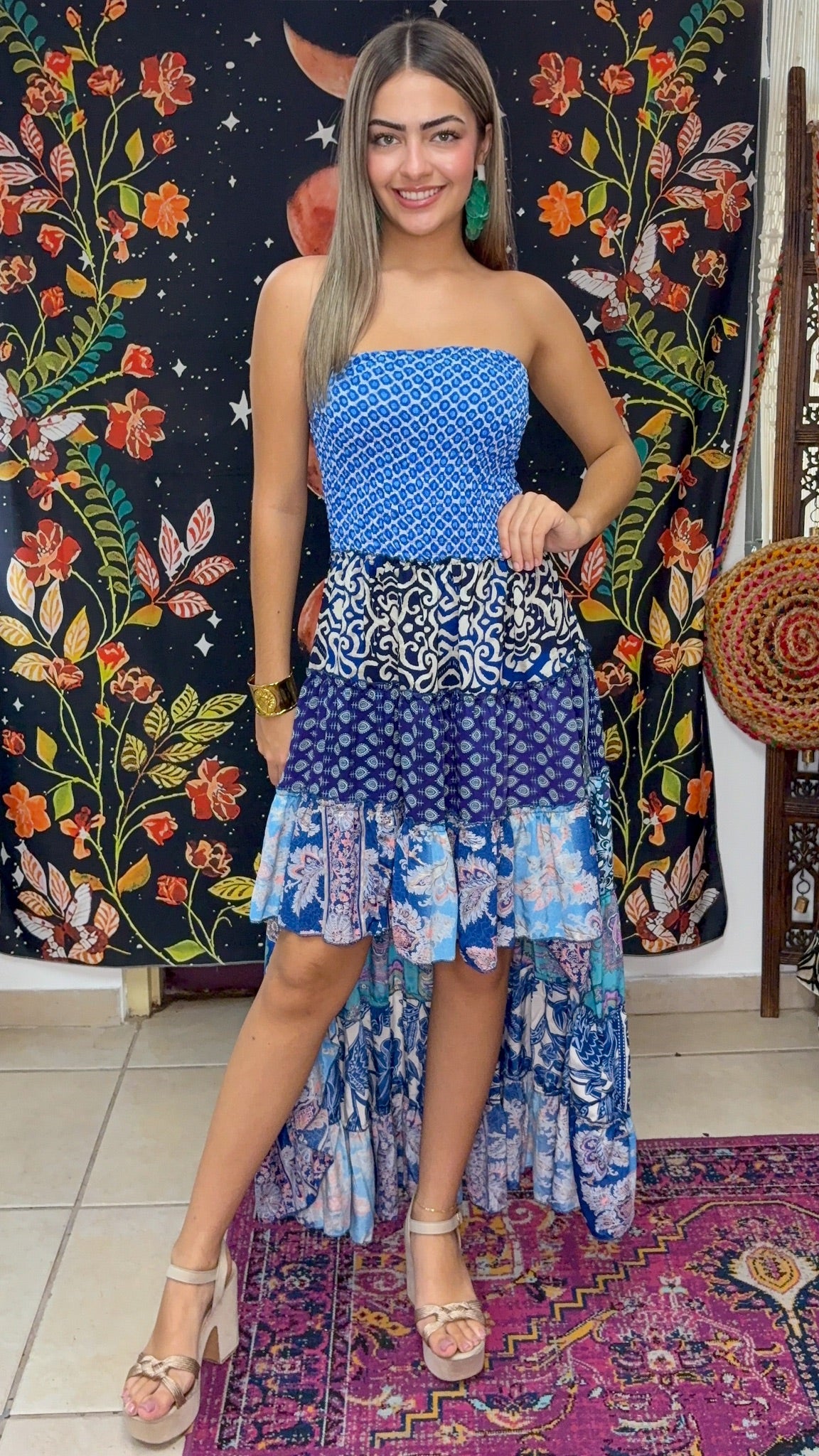 Akila Patchwork Dress