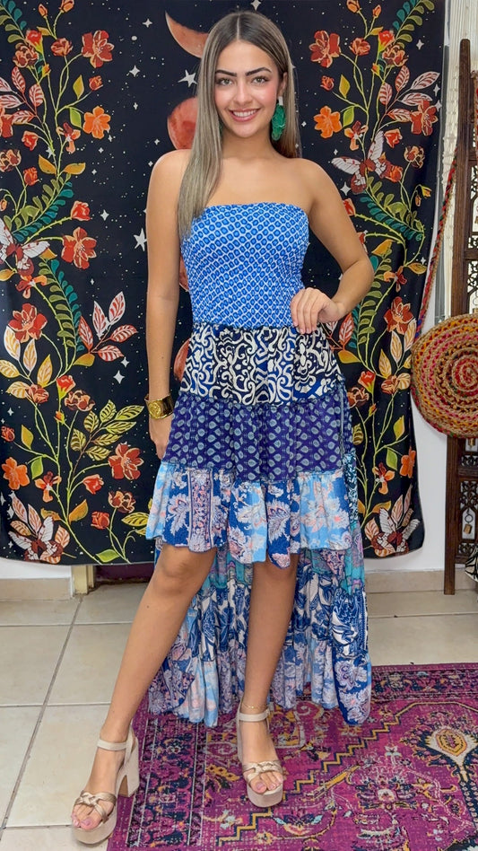 Akila Patchwork Dress