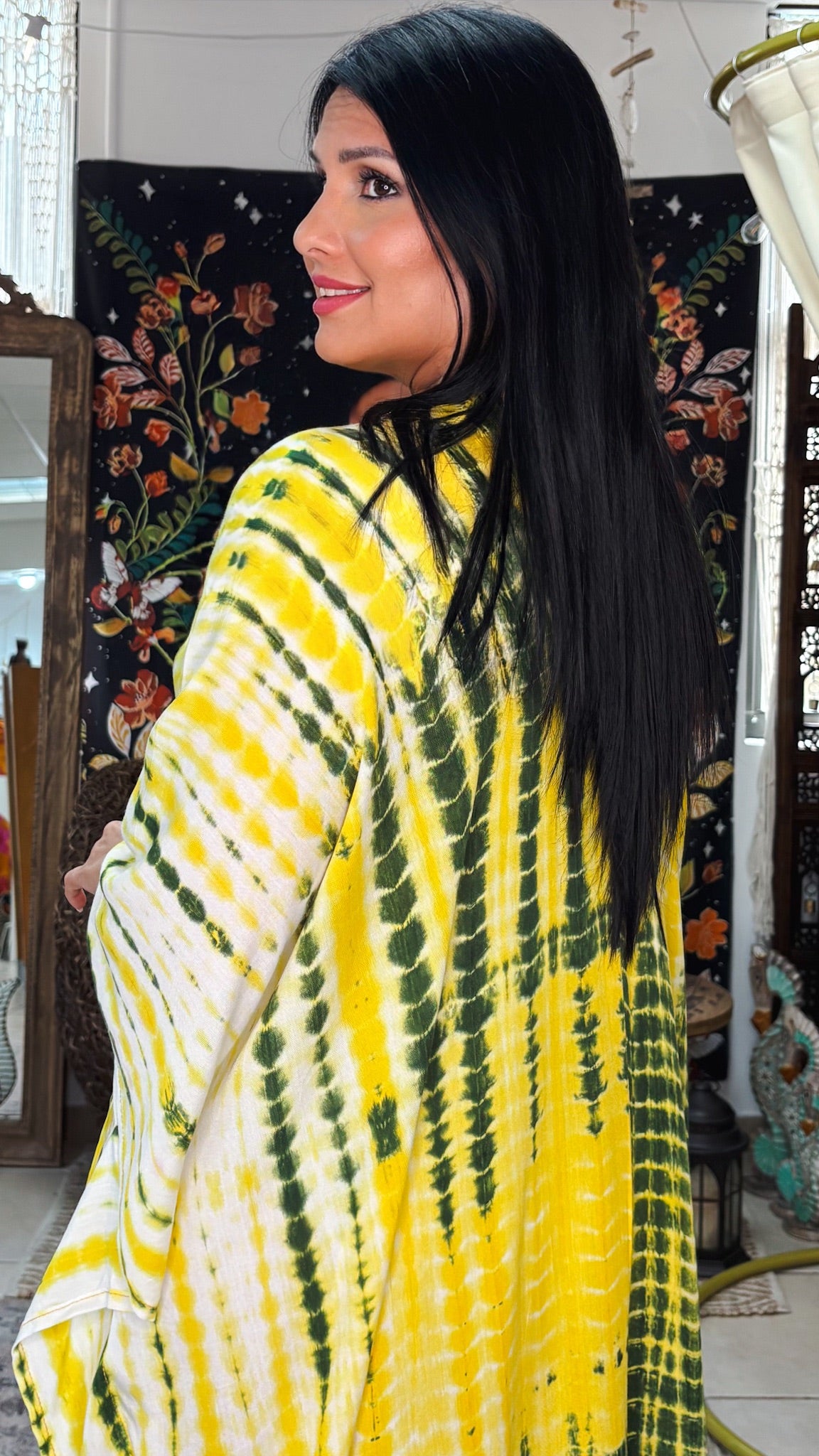 Soraia Kaftan Dress-Yellow