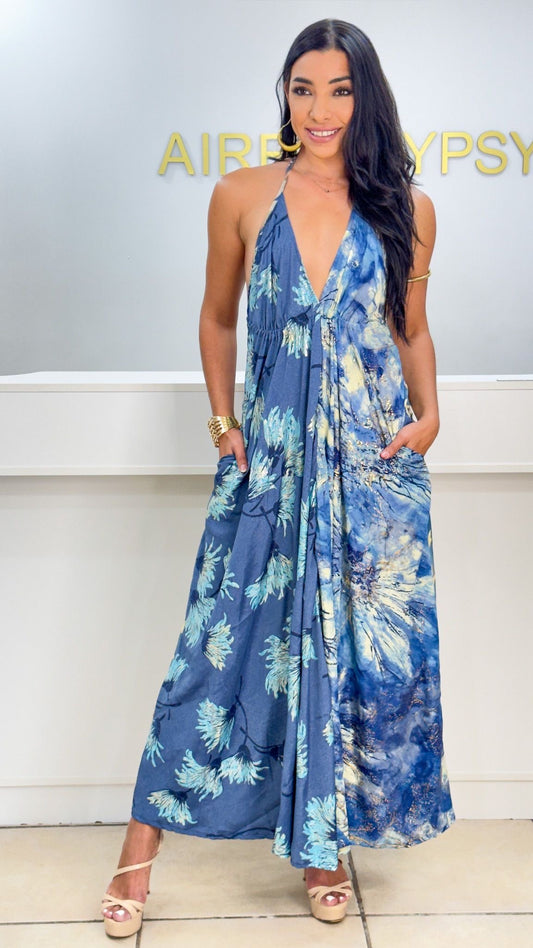 Boho Back Patchwork Dress