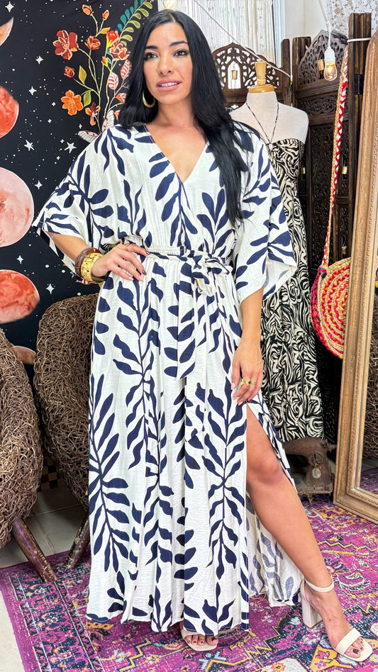 Damage Delilah Maxi Dress-Navy