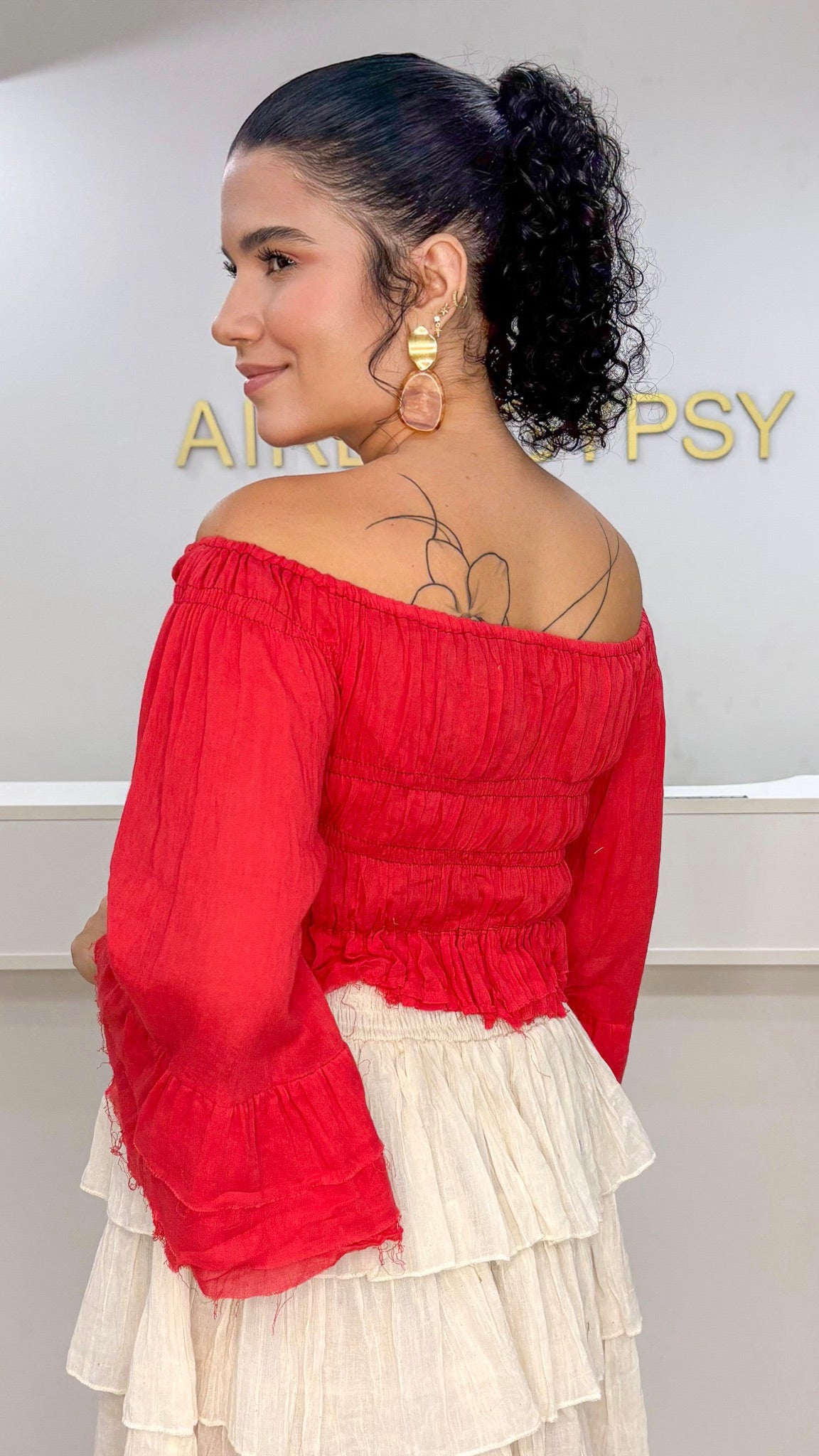 Caroline Top- Red