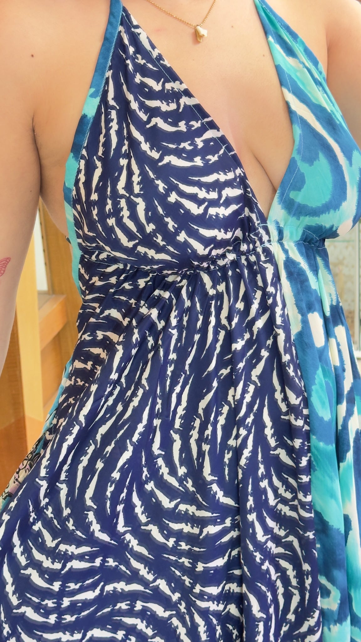 Boho Back Patchwork Dress