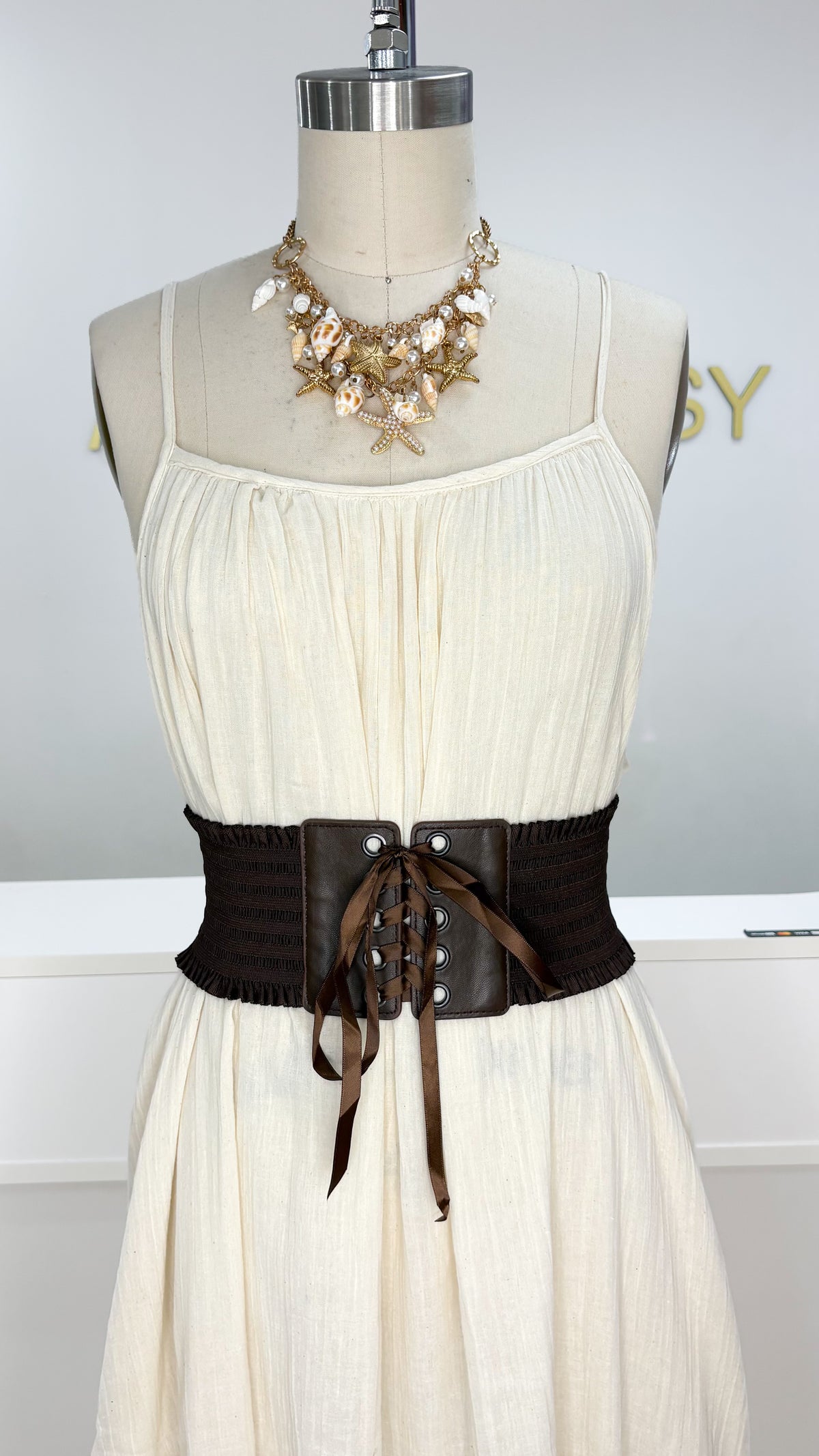 Morocco Lace-Up Elastic Corset Belt
