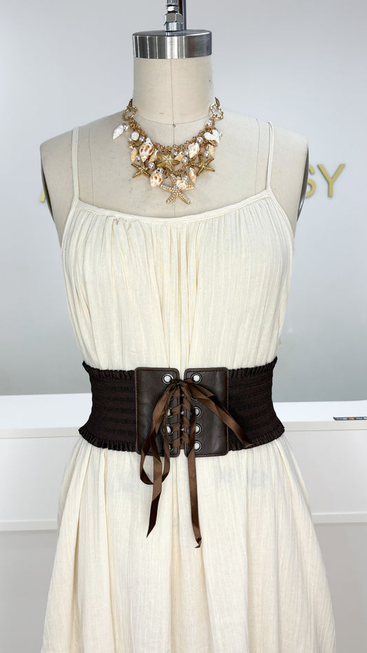 Morocco Lace-Up Elastic Corset Belt
