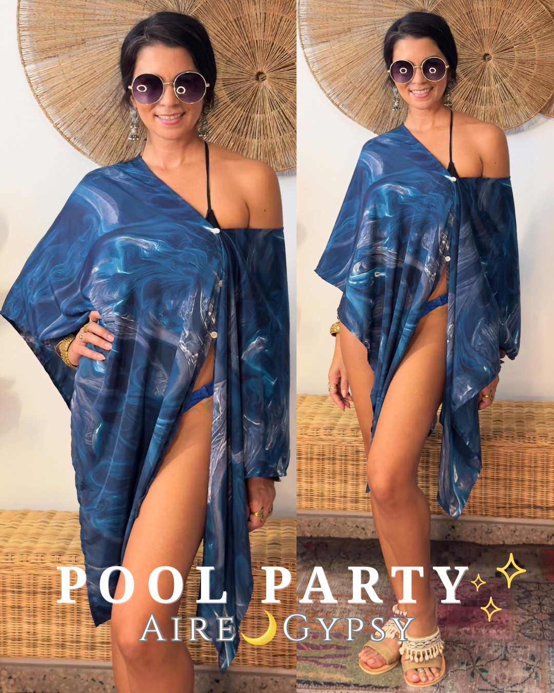 Damage Poncho Top
